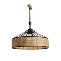 Klassisk lampa av hamprep