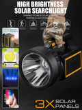 Portabel LED-campinglampa med USB och solcellsladdning