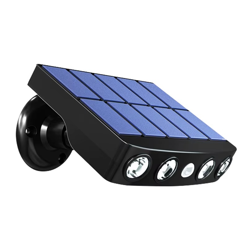 Solcells-LED vägglampa med rörelsesensor