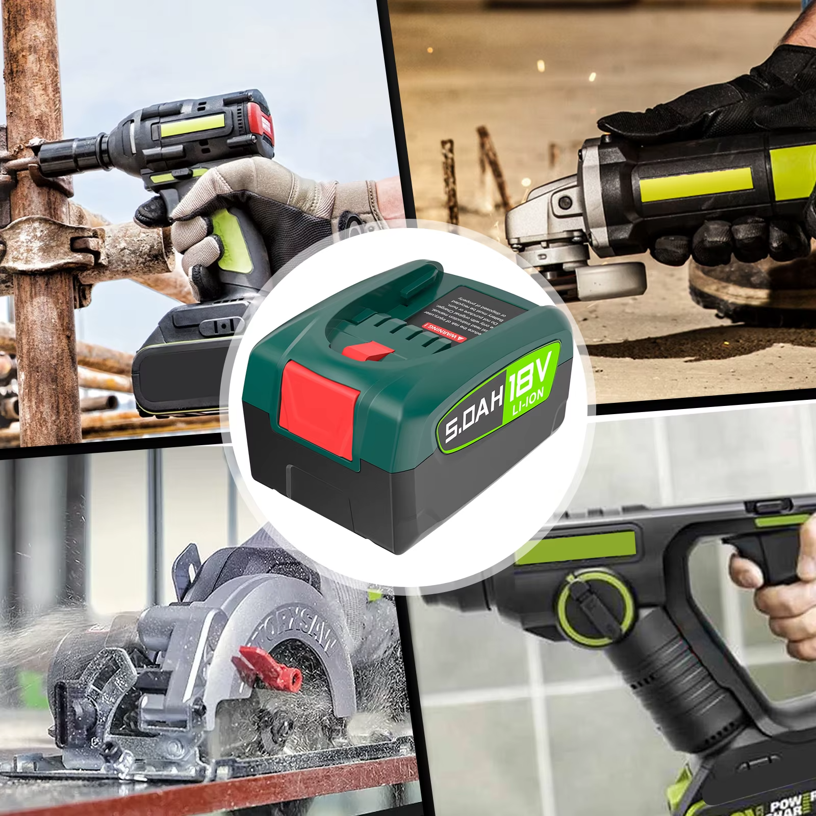 For Bosch PBA Battery 18V 3.5/5.0Ah
