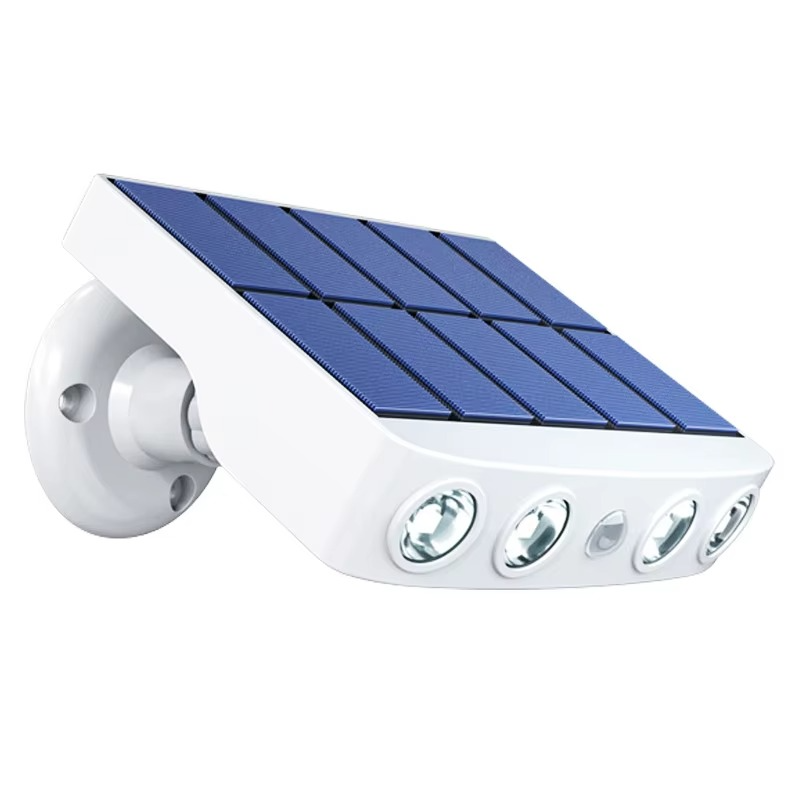 Solcells-LED vägglampa med rörelsesensor
