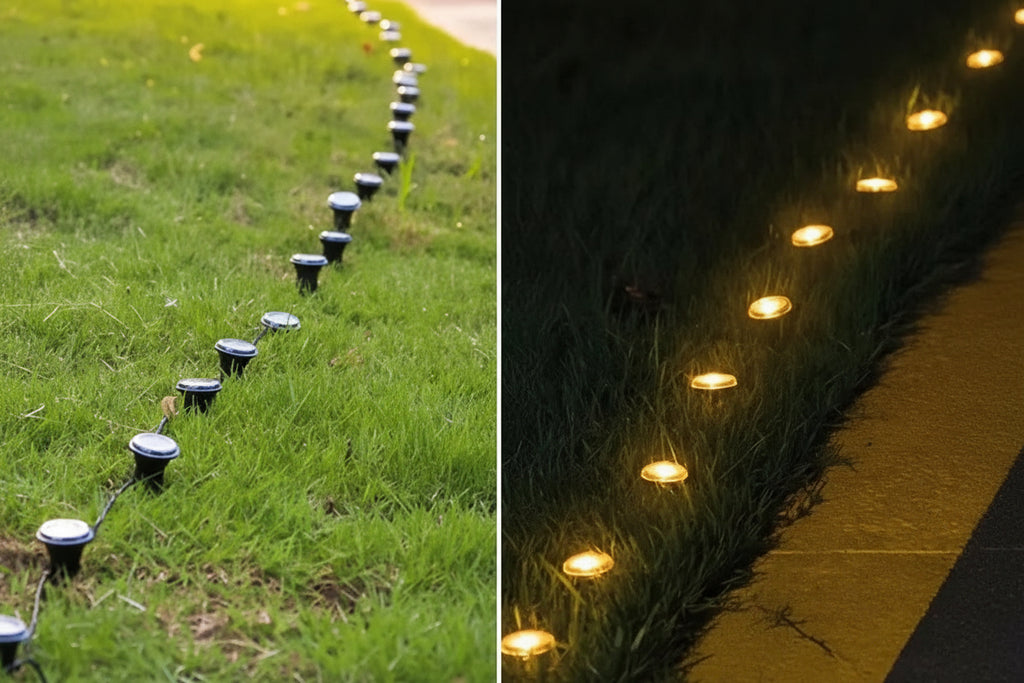 Solcellsdriven LED-trädgårdslampor