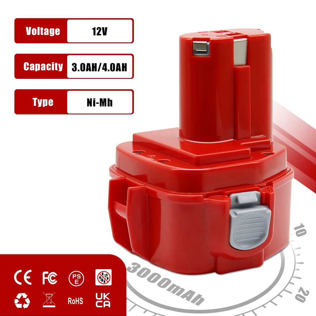 12V 4000mAh Battery For Makita PA12 Ni-Mh