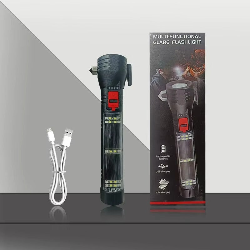 "Multifunktionell LED-solcellsficklampa för bil"